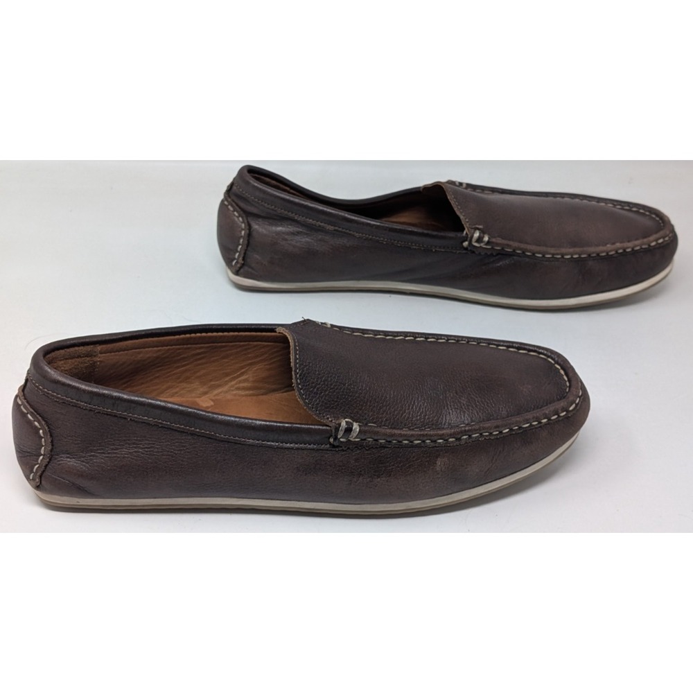 Allen Edmonds Turner Venetian Loafer Size 12 D Brown Leather Driving Slip On EUC